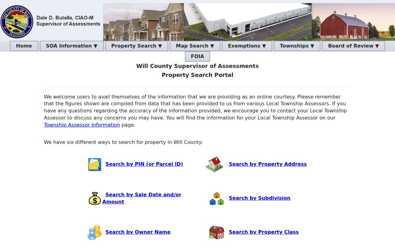 Will County residents directory property search