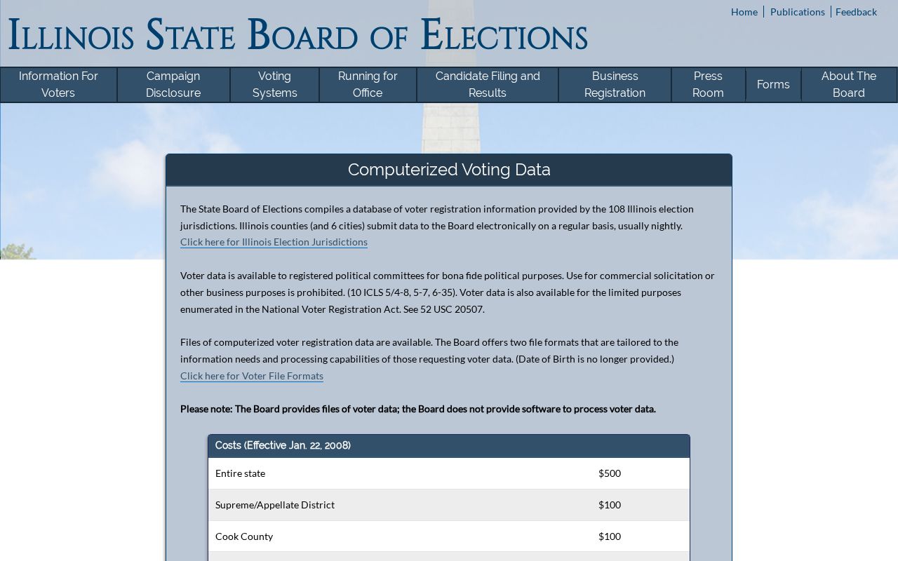 Will County resident lookup and Illinois voter data rules