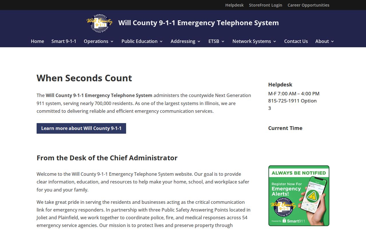 Will County 9-1-1 address assignment and verification website
