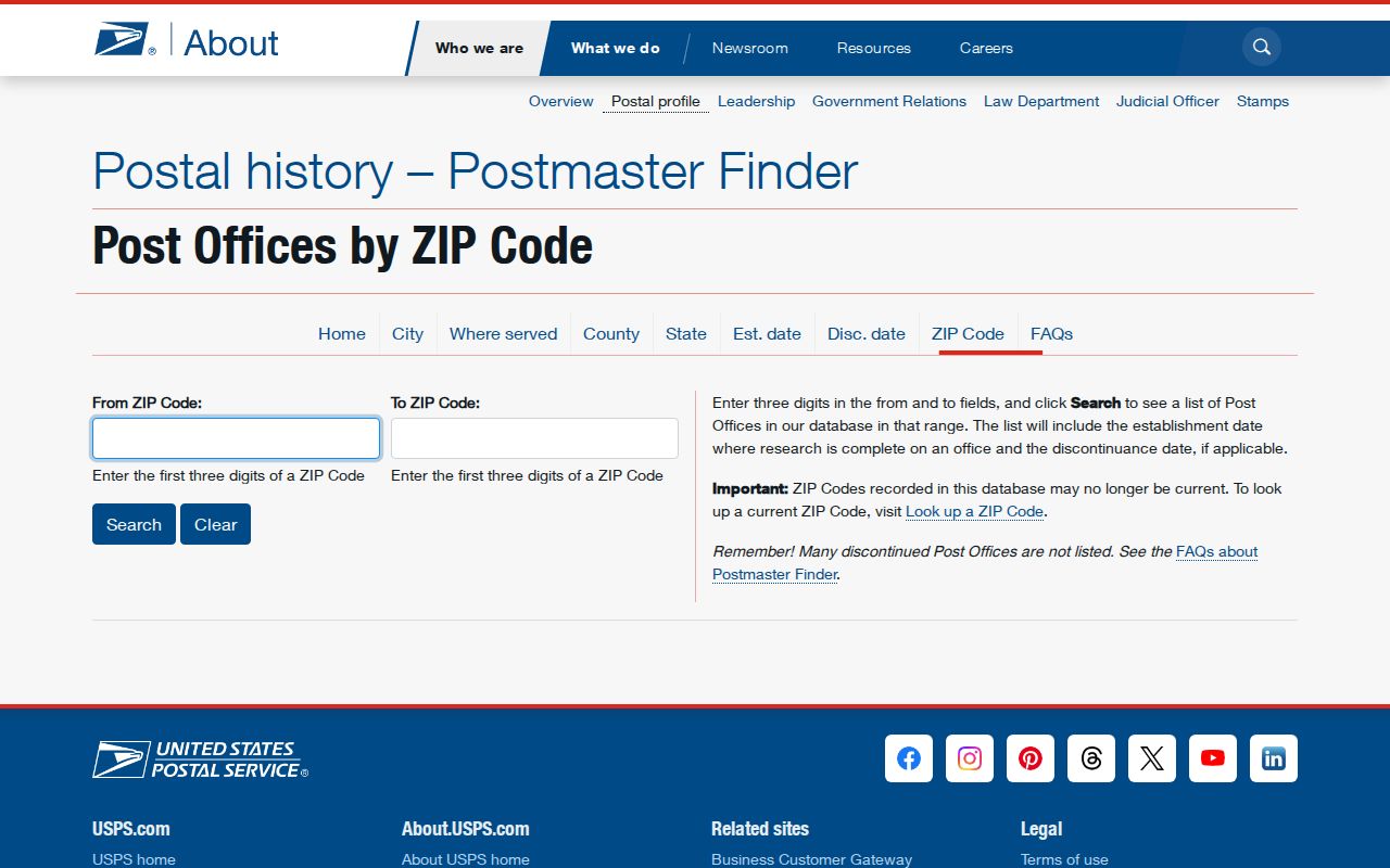 Will County ZIP code directory historical post offices